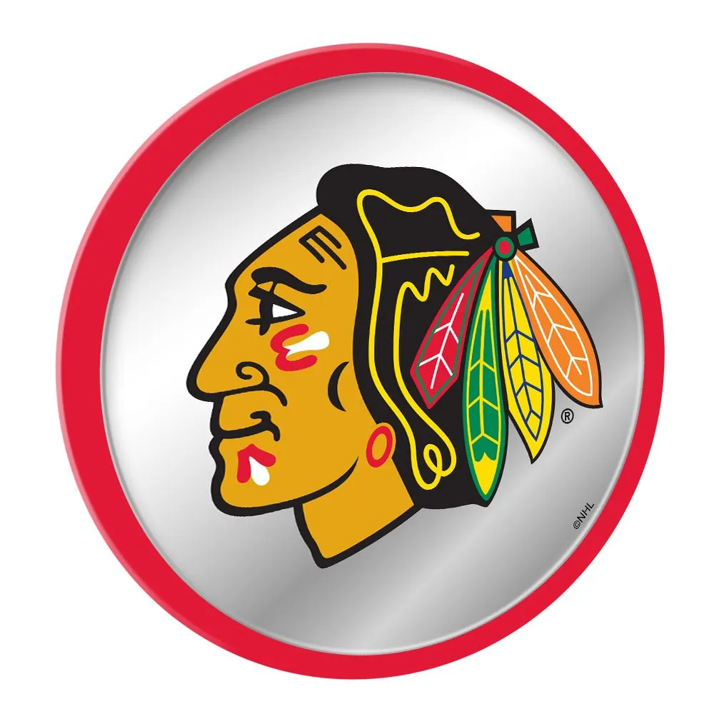 Chicago Blackhawks: Modern Disc Mirrored Wall Sign