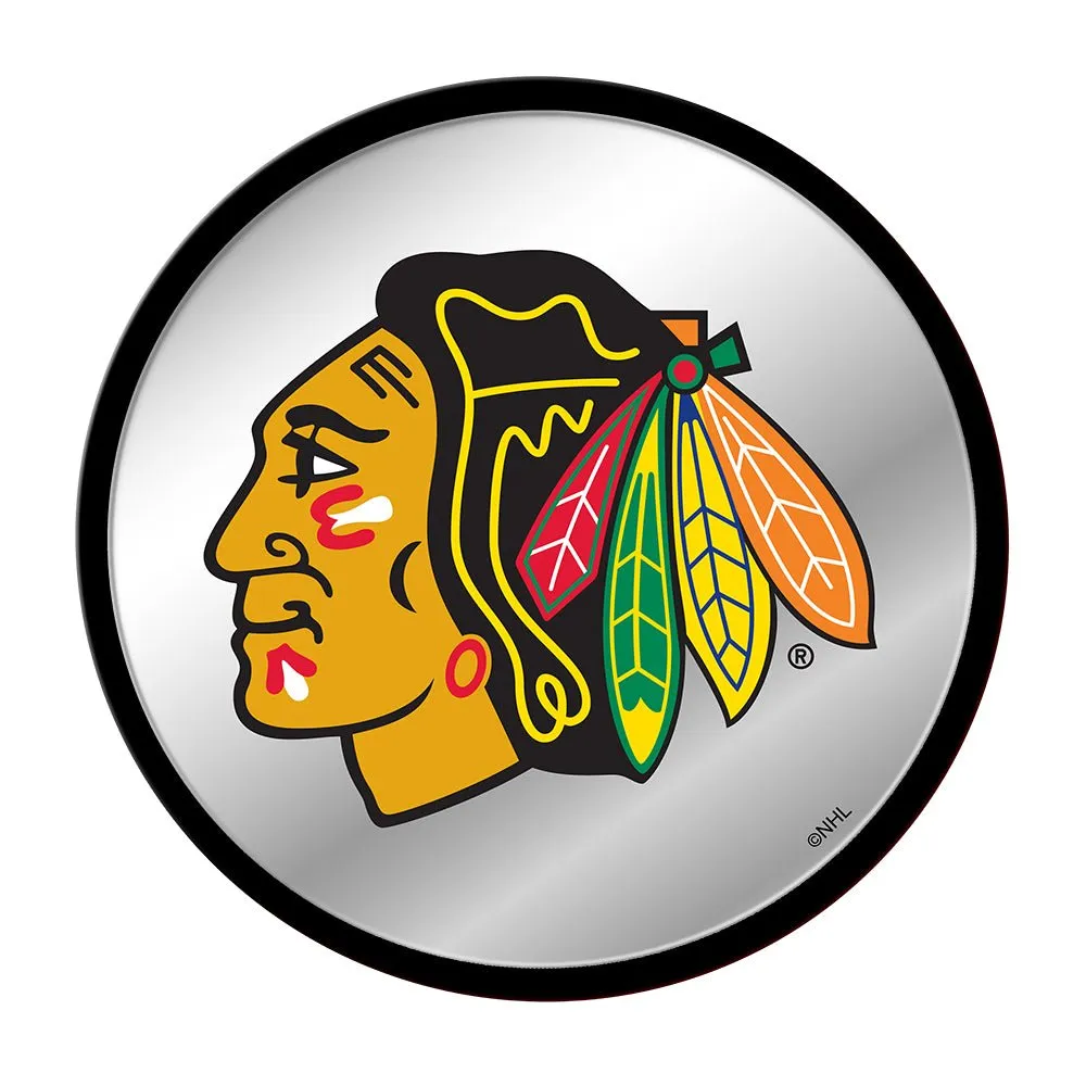 Chicago Blackhawks: Modern Disc Mirrored Wall Sign