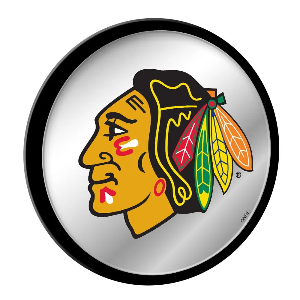 Chicago Blackhawks: Modern Disc Mirrored Wall Sign
