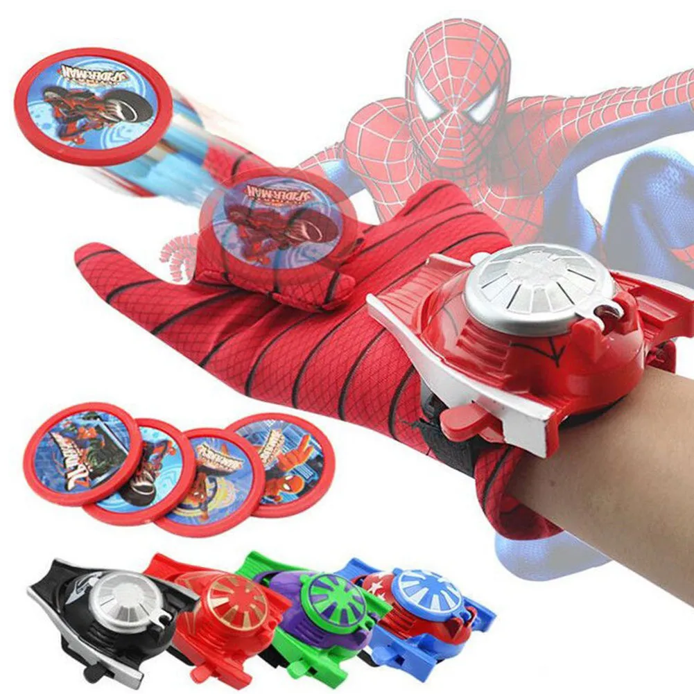 Children Cute Cartoon Movie Figure Gloves Toy Launcher Spiderman