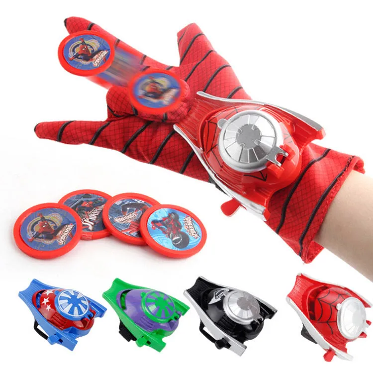 Children Cute Cartoon Movie Figure Gloves Toy Launcher Spiderman