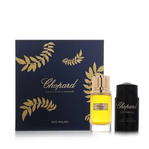 Chopard Men's Oud Malaki Eau De Parfum, 80 ml   Deodorant Stick, 75 ml Gift Set