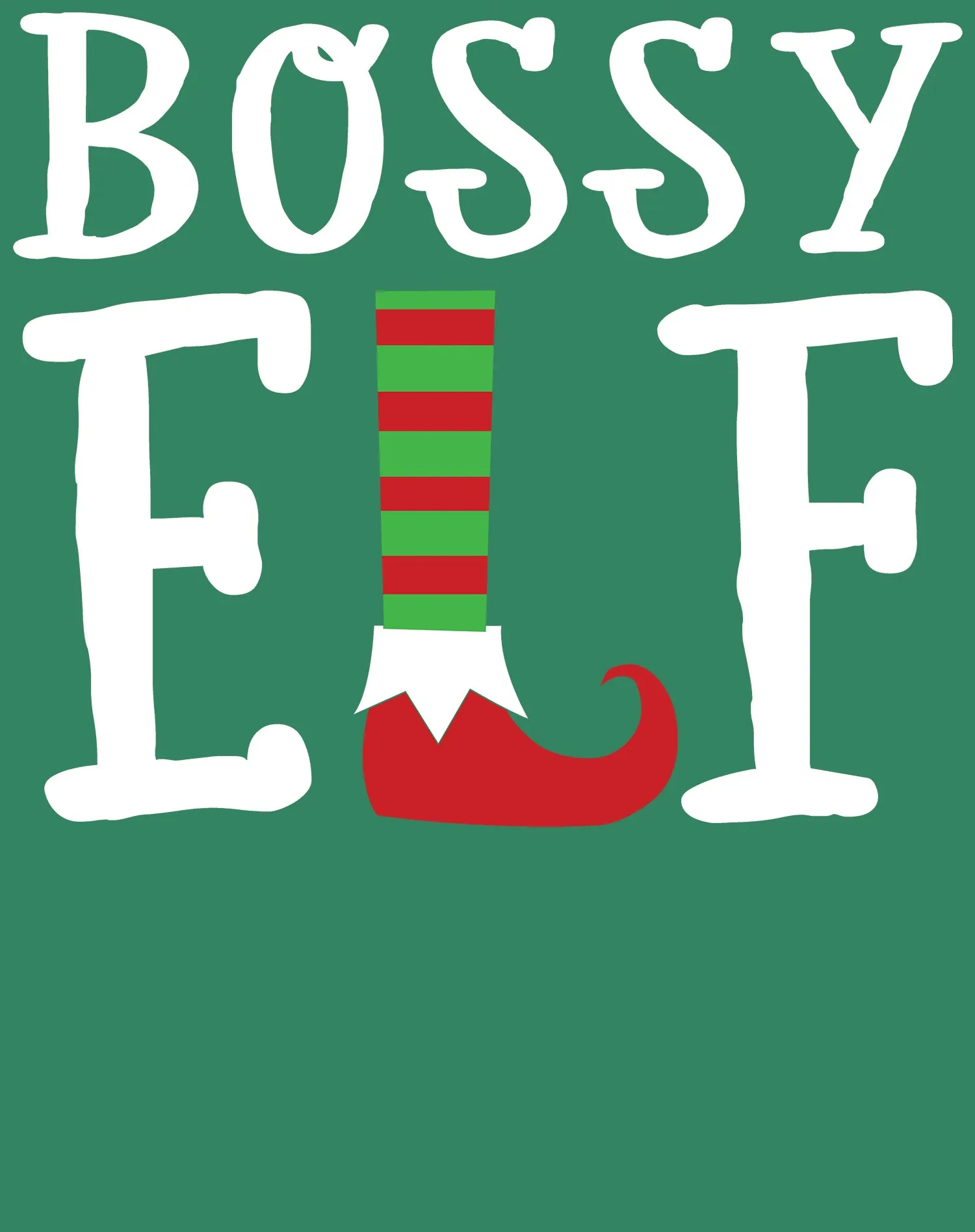 Christmas Elf Squad Bossy Meme Funny Cute Matching Family Men's T-Shirt