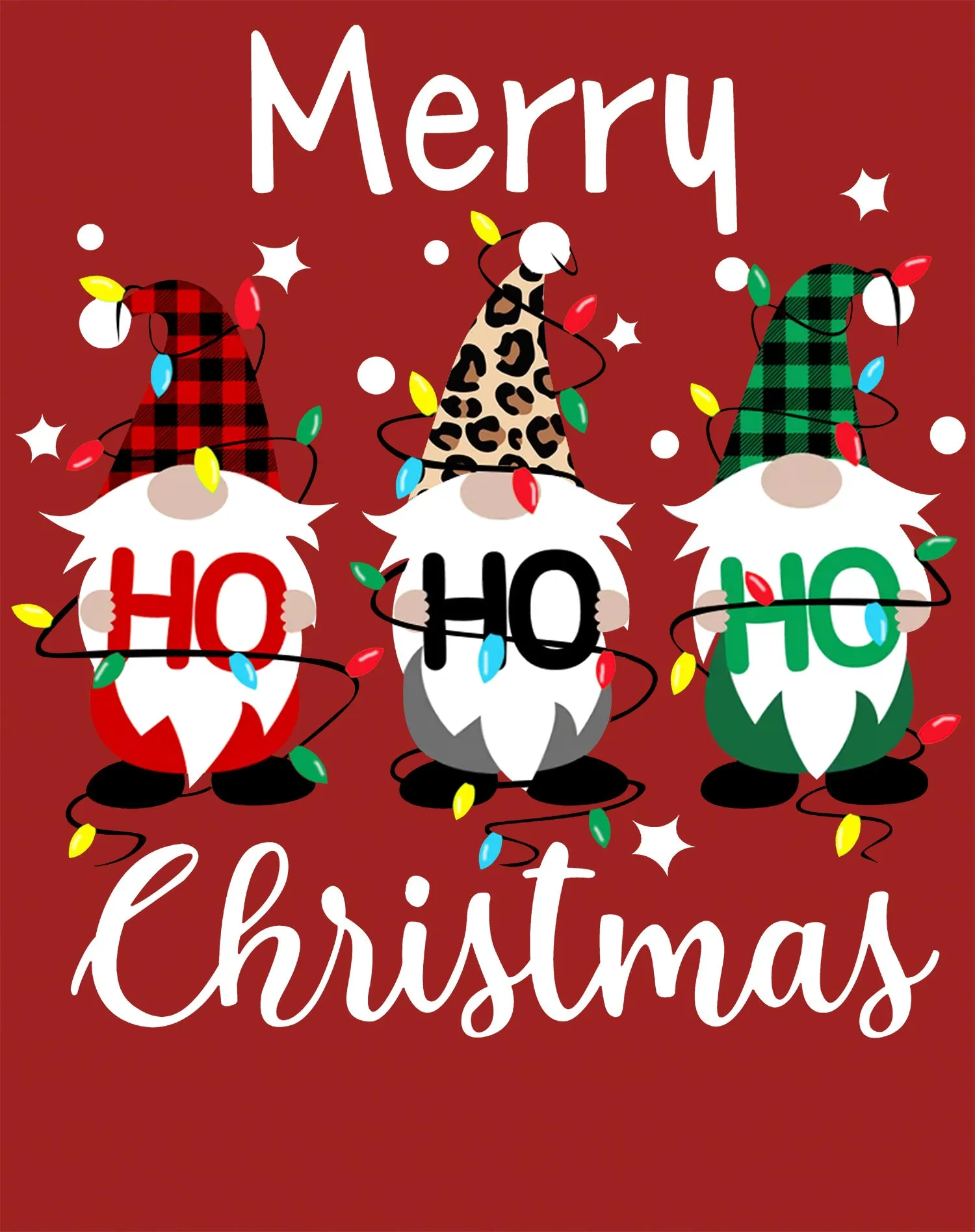 Christmas Elfs Meme Merry Ho Ho Ho Funny Cute Xmas Family Men's T-Shirt
