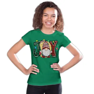 Christmas Gnome Joy Sparkle Meme Traditional Xmas Family Fun Youth T-Shirt