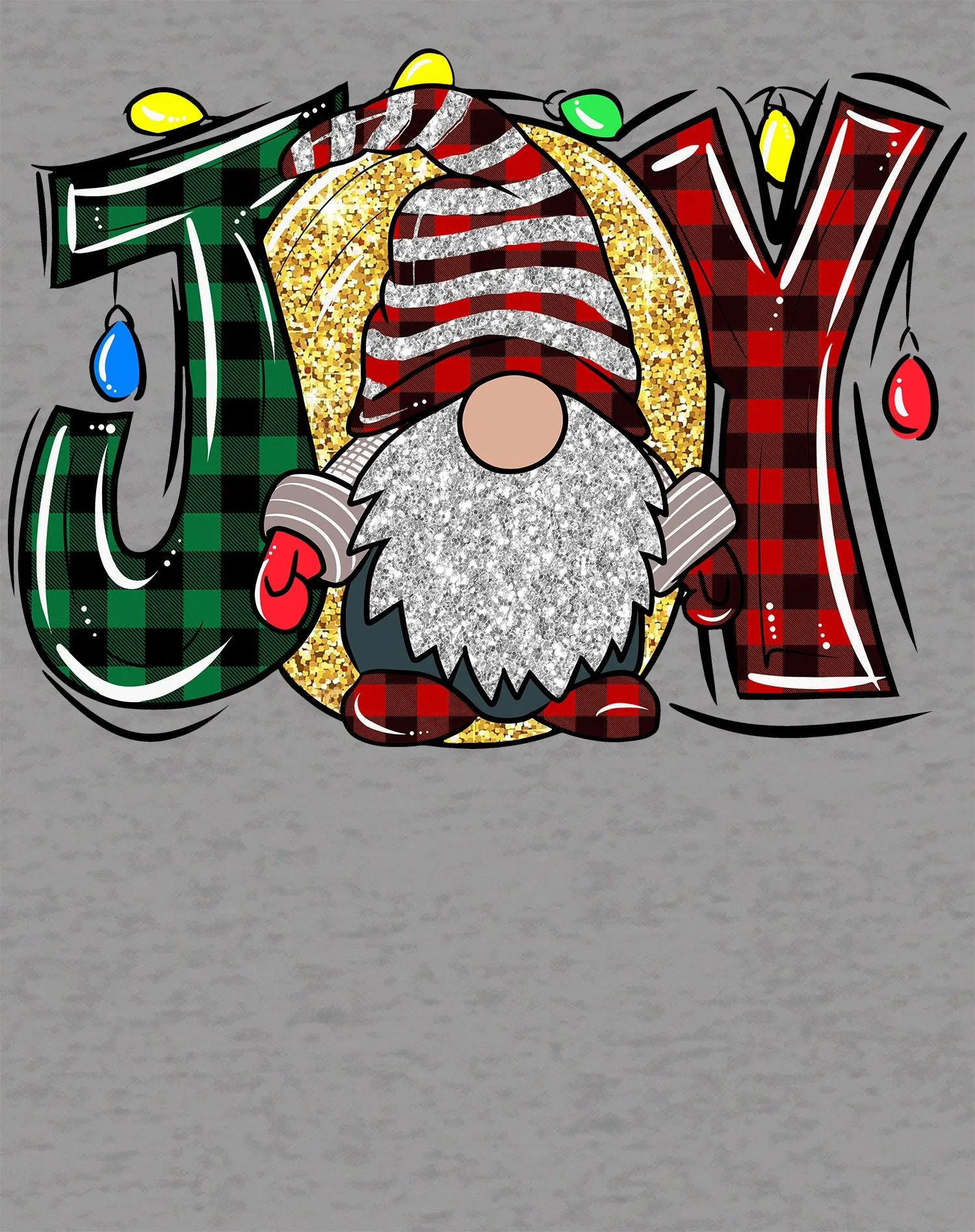 Christmas Gnome Joy Sparkle Meme Traditional Xmas Family Fun Youth T-Shirt