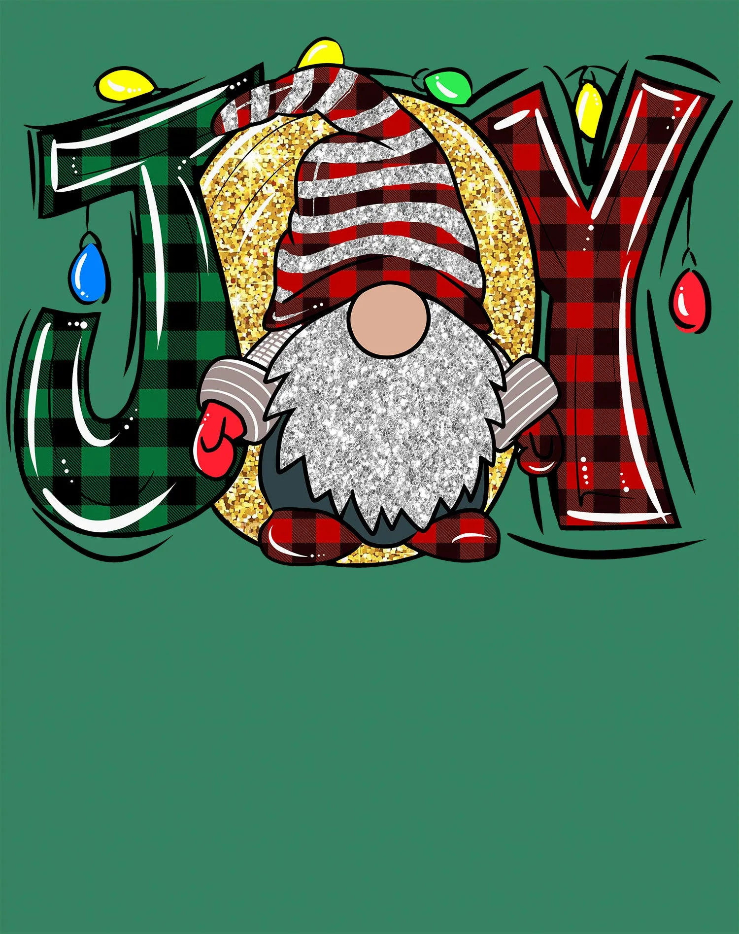 Christmas Gnome Joy Sparkle Meme Traditional Xmas Family Fun Youth T-Shirt