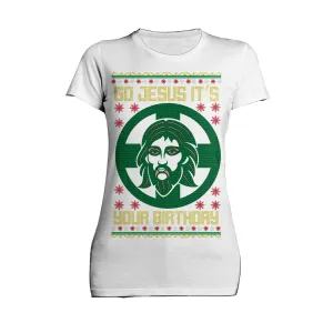 Christmas Go Jesus Its Your Birthday Meme Funny Ugly Xmas Women's T-Shirt