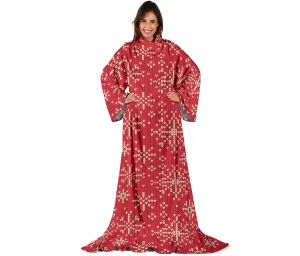 Christmas Snowflake Adult Sleeve Blanket