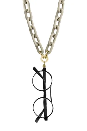 Collana per Occhiali Jelly con Magnete Caramello