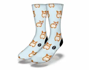 CORGI BUTTS Funny Dog Socks