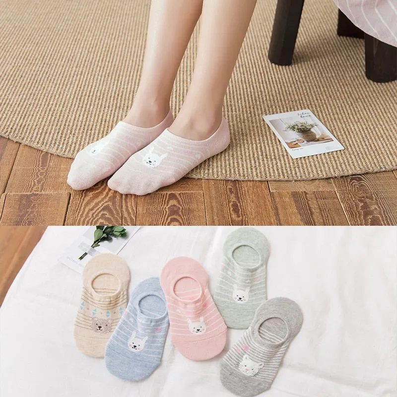 Cotton cartoon animals Socks - 5 Pairs