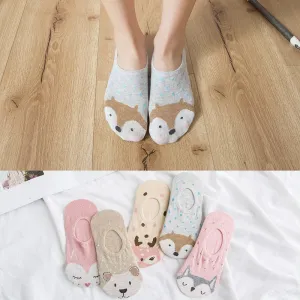 Cotton cartoon animals Socks - 5 Pairs
