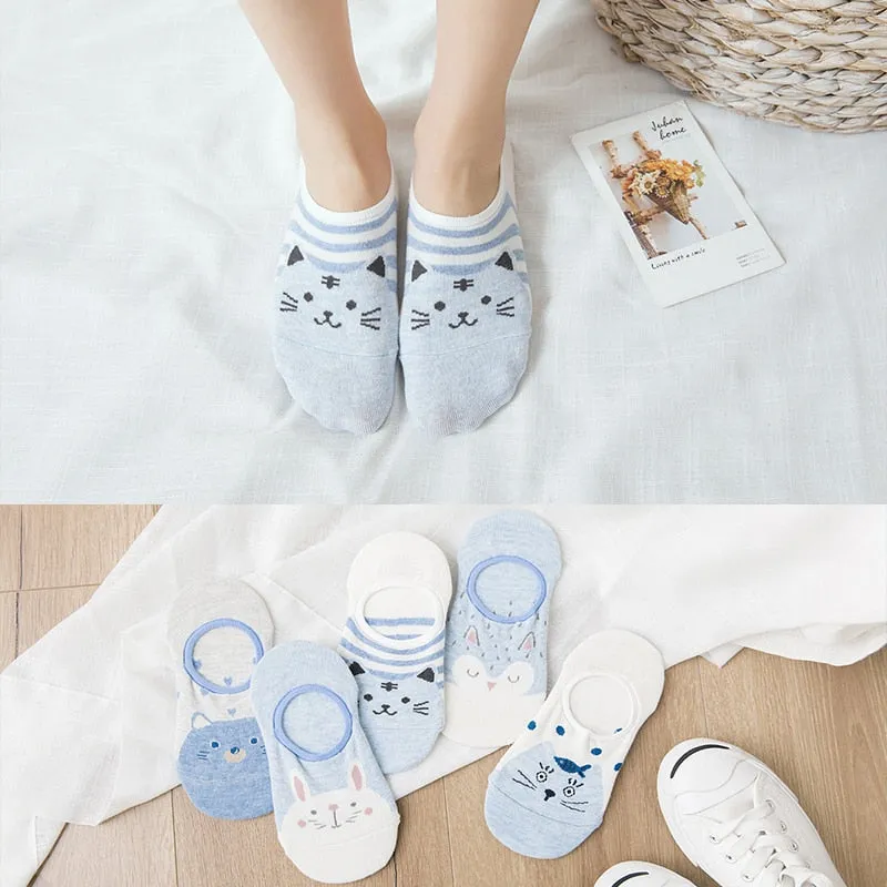 Cotton cartoon animals Socks - 5 Pairs