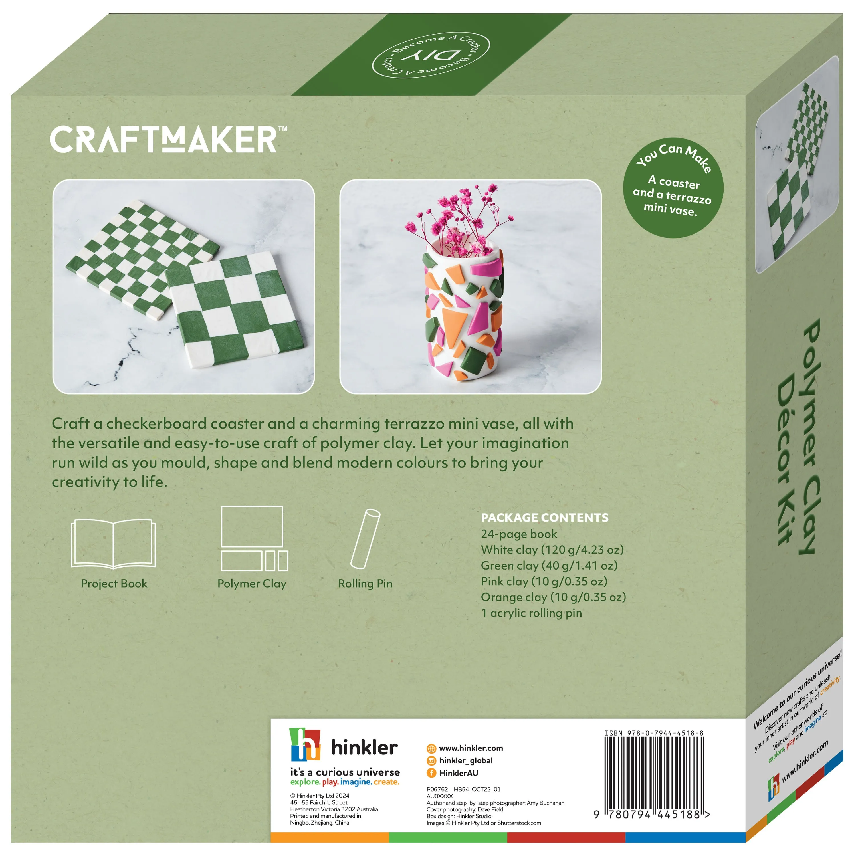 Craft Maker Polymer Clay Home DÃ©cor Kit