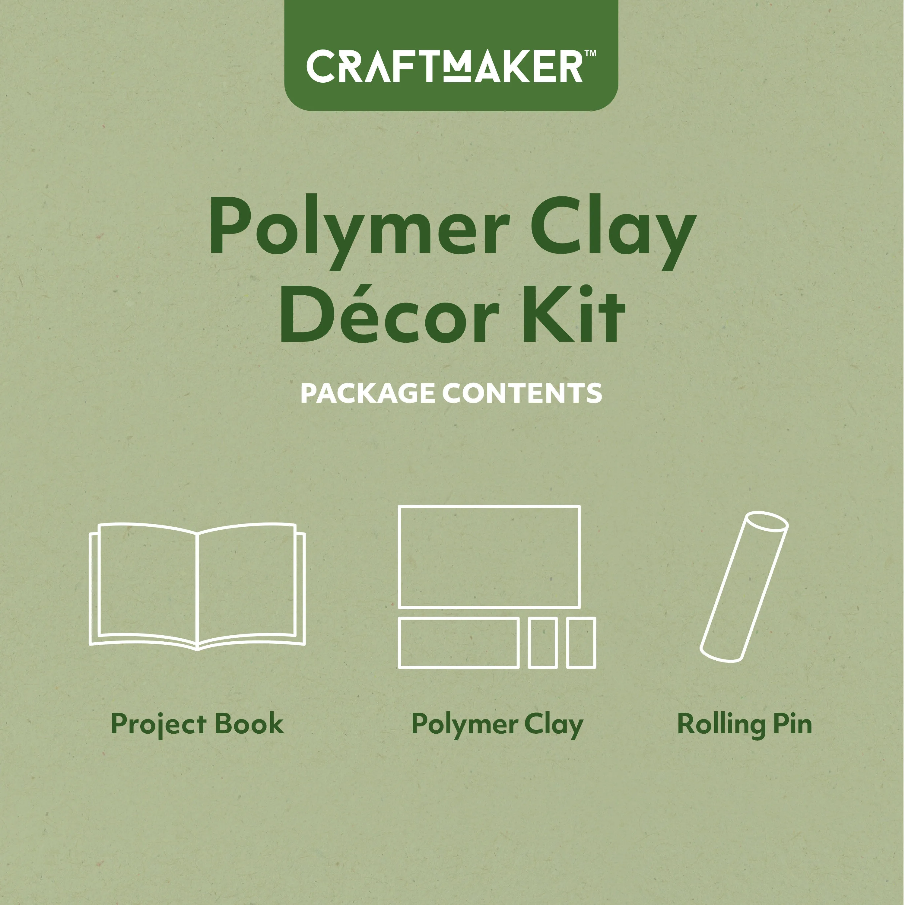 Craft Maker Polymer Clay Home DÃ©cor Kit
