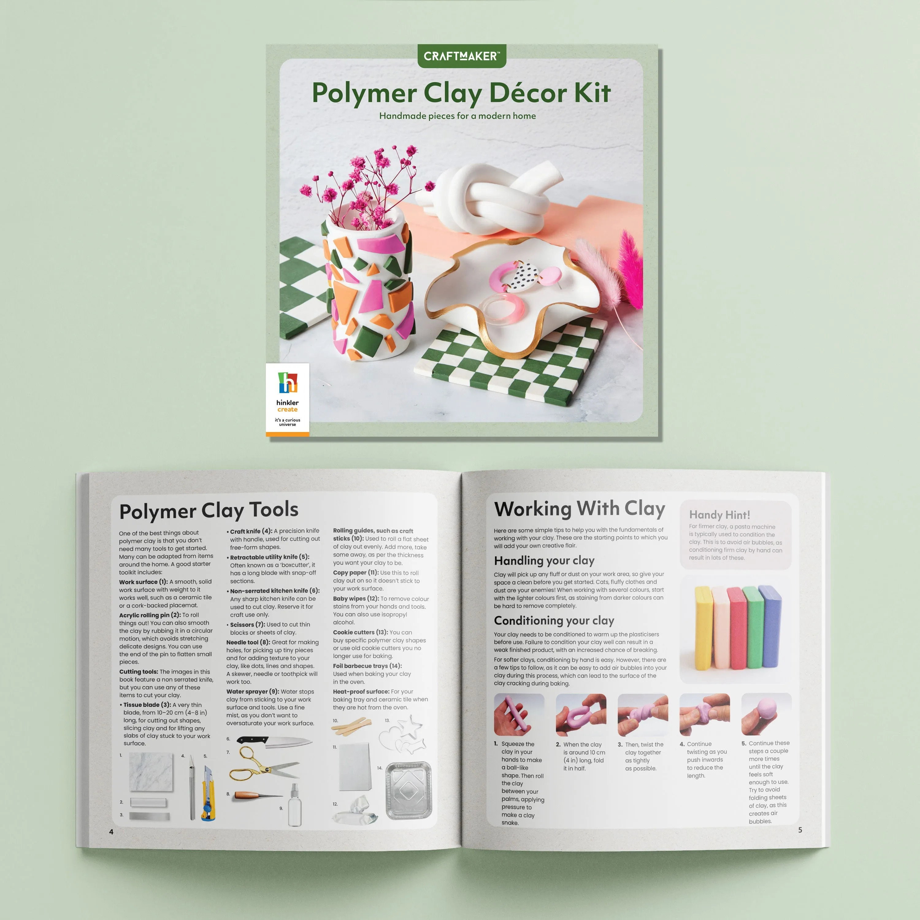 Craft Maker Polymer Clay Home DÃ©cor Kit