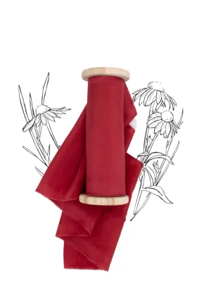 Cranberry Silk Ribbon in Habotai
