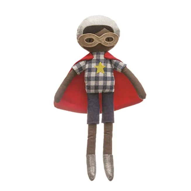 Creative Co-Op Cotton Super Hero Doll - Assorted Styles