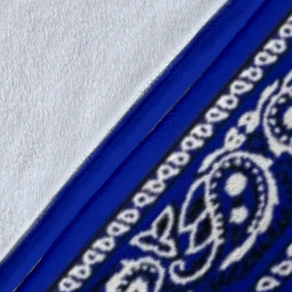 Crip Cuz Blue Bandana Blanket