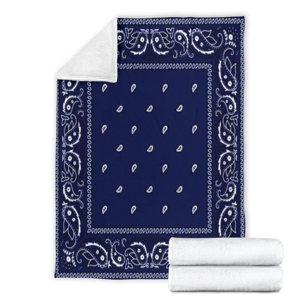 Crip Cuz Blue Bandana Premium Blanket