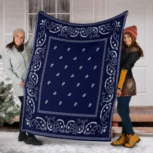 Crip Cuz Blue Bandana Premium Blanket