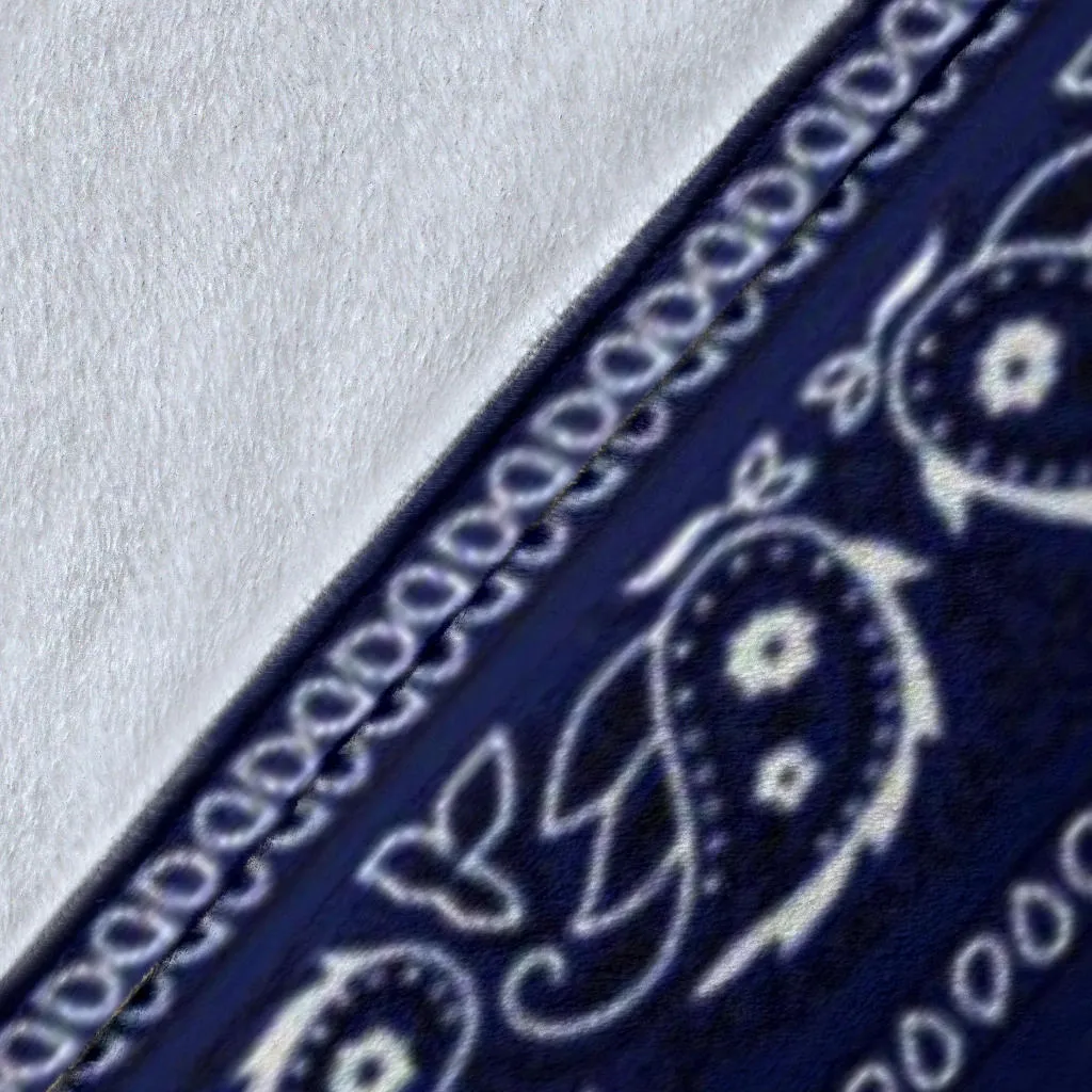 Crip Cuz Blue Bandana Premium Blanket