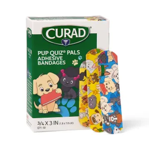 CURAD Medtoons Adhesive Bandages, 3/4" x 3" (case of 1200)