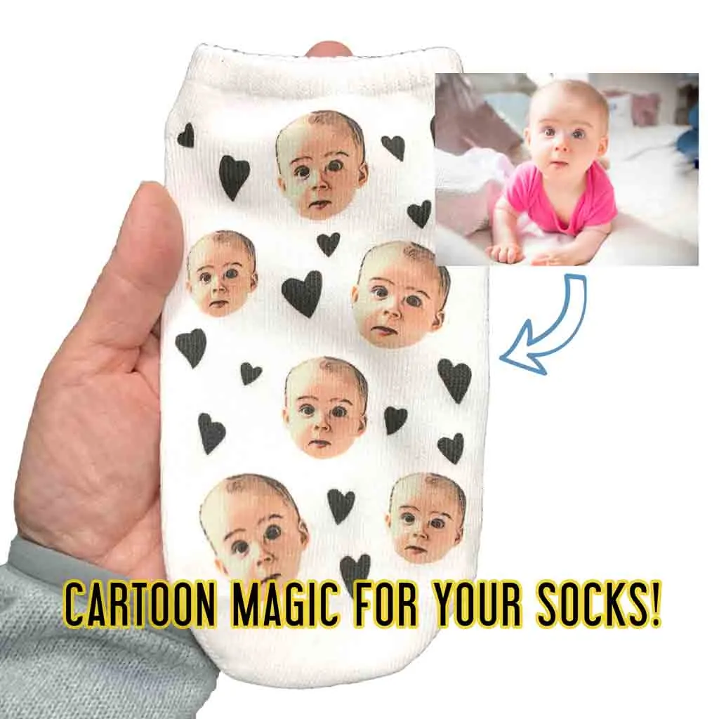 Custom Face Photo Socks, Pet Photo Socks for Him and Her