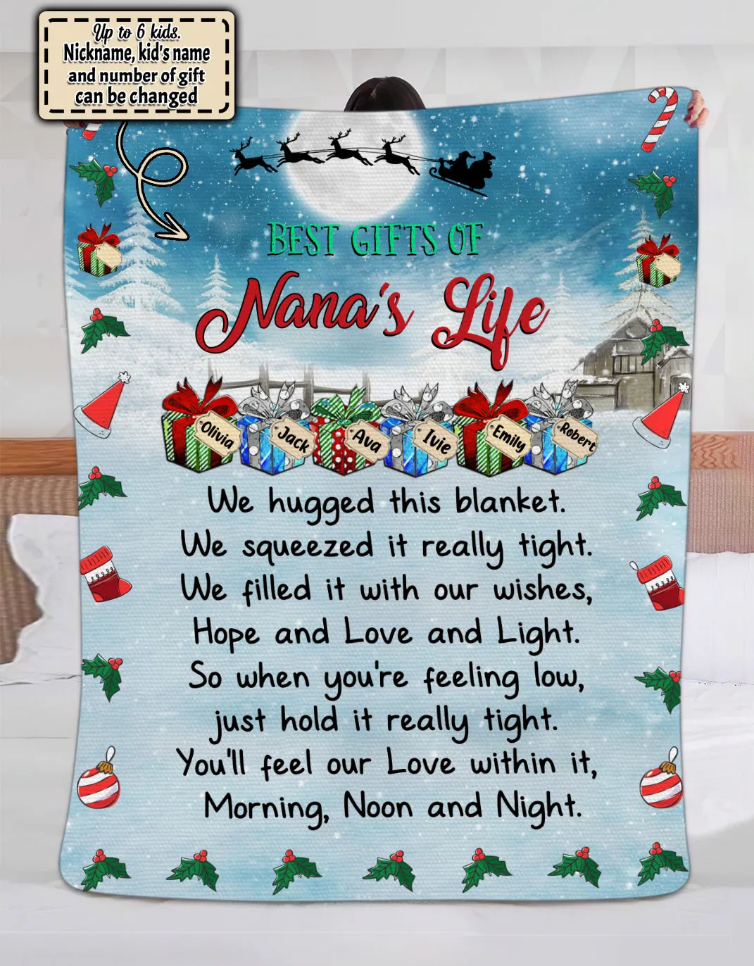 Custom Fleece Blanket-Christmas Gift-Best gift for christmas-HTV-22