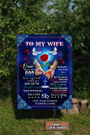 Custom Fleece Blanket-To My Wife-HTV