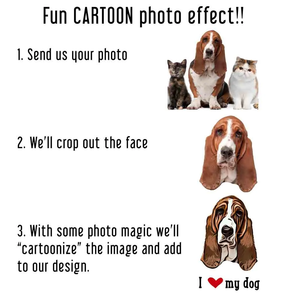 Custom I Love My Dog Photo Socks
