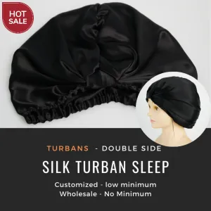 Custom Wholesale Silk Turbans Double Side
