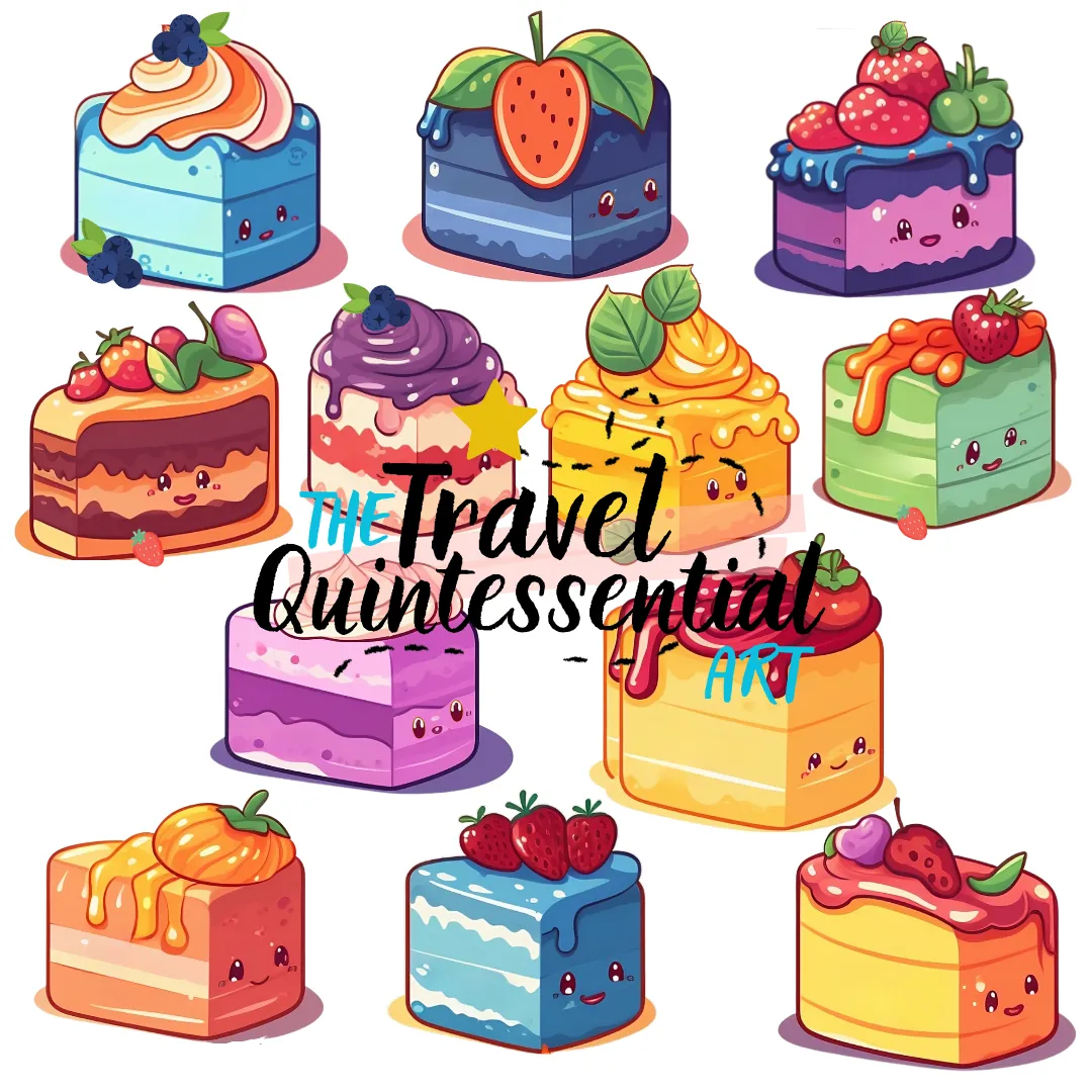 Cute Cakes Digital Art SETCK001