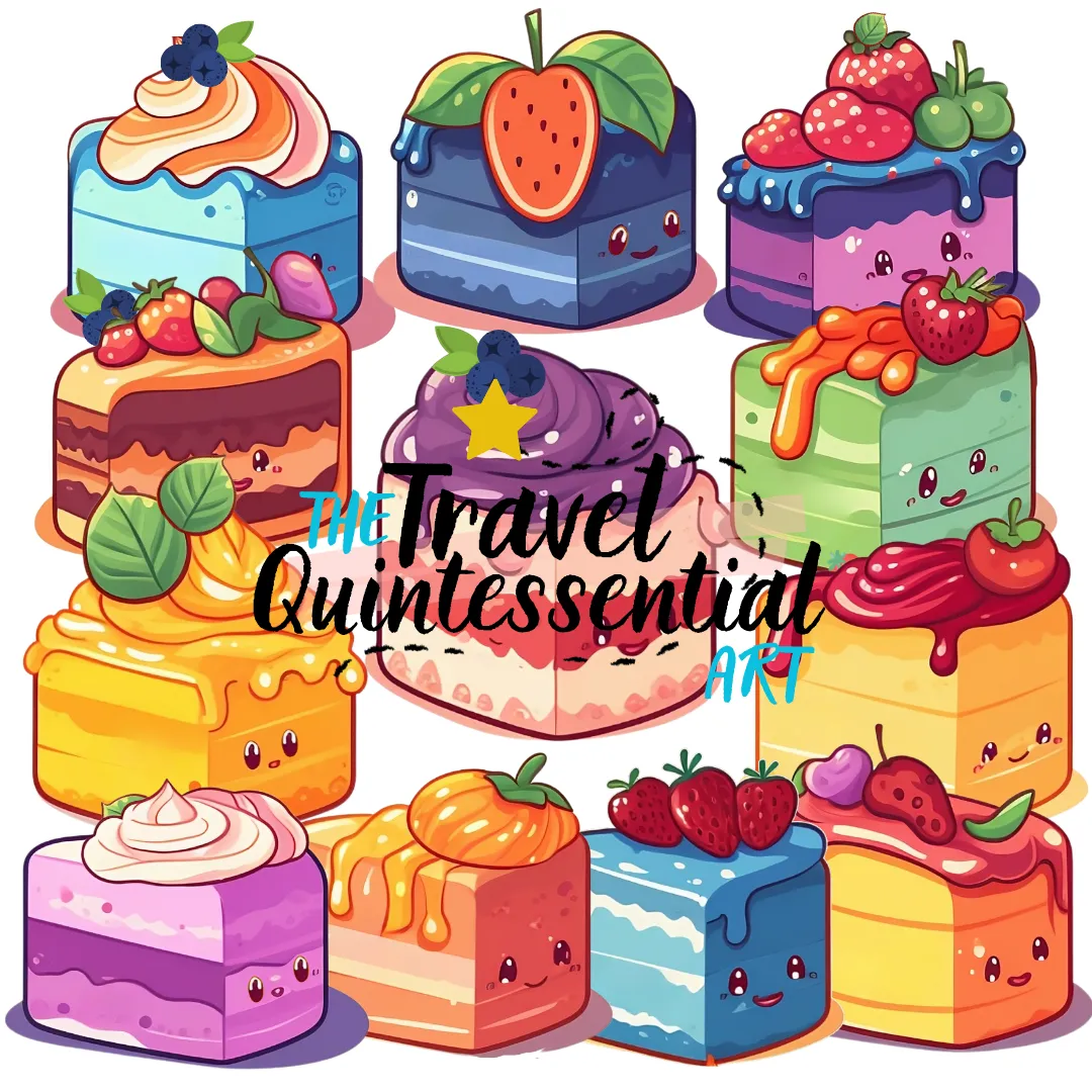 Cute Cakes Digital Art SETCK001
