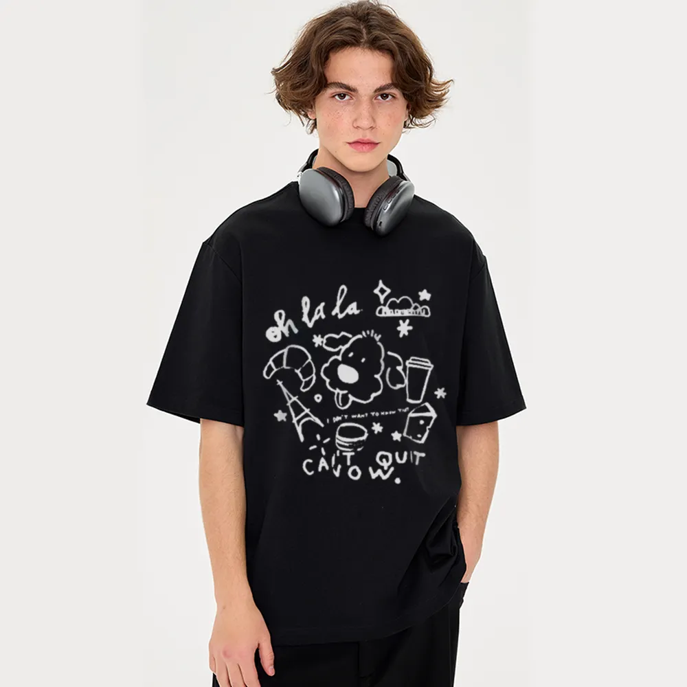 Cute Cartoon Print T-Shirt
