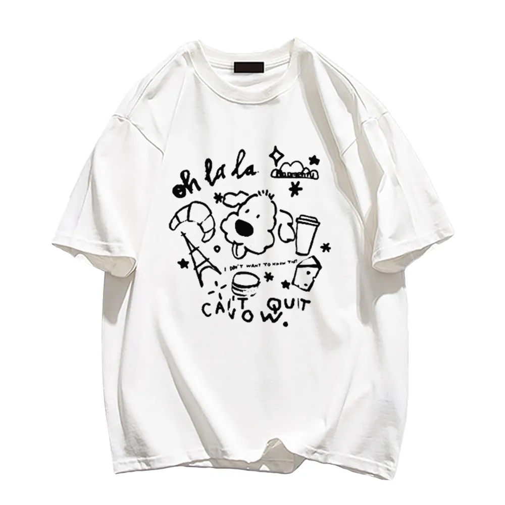 Cute Cartoon Print T-Shirt