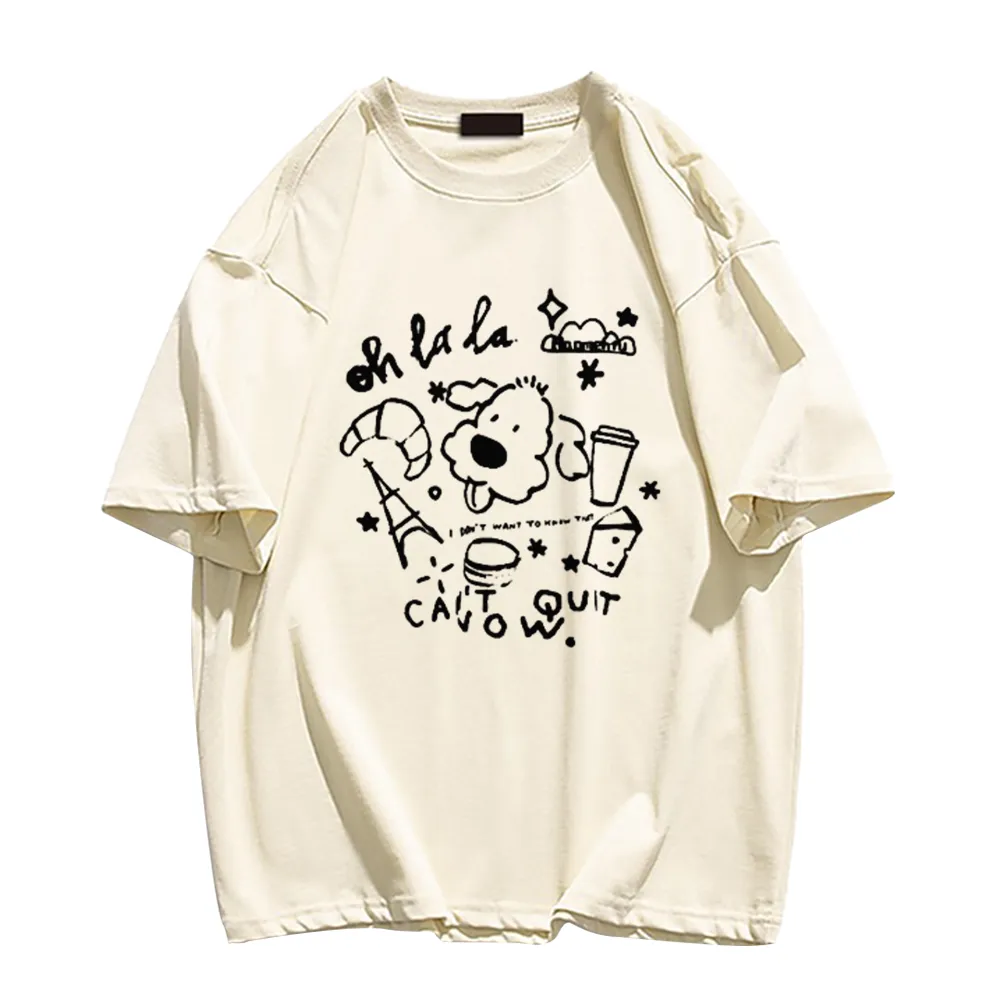 Cute Cartoon Print T-Shirt