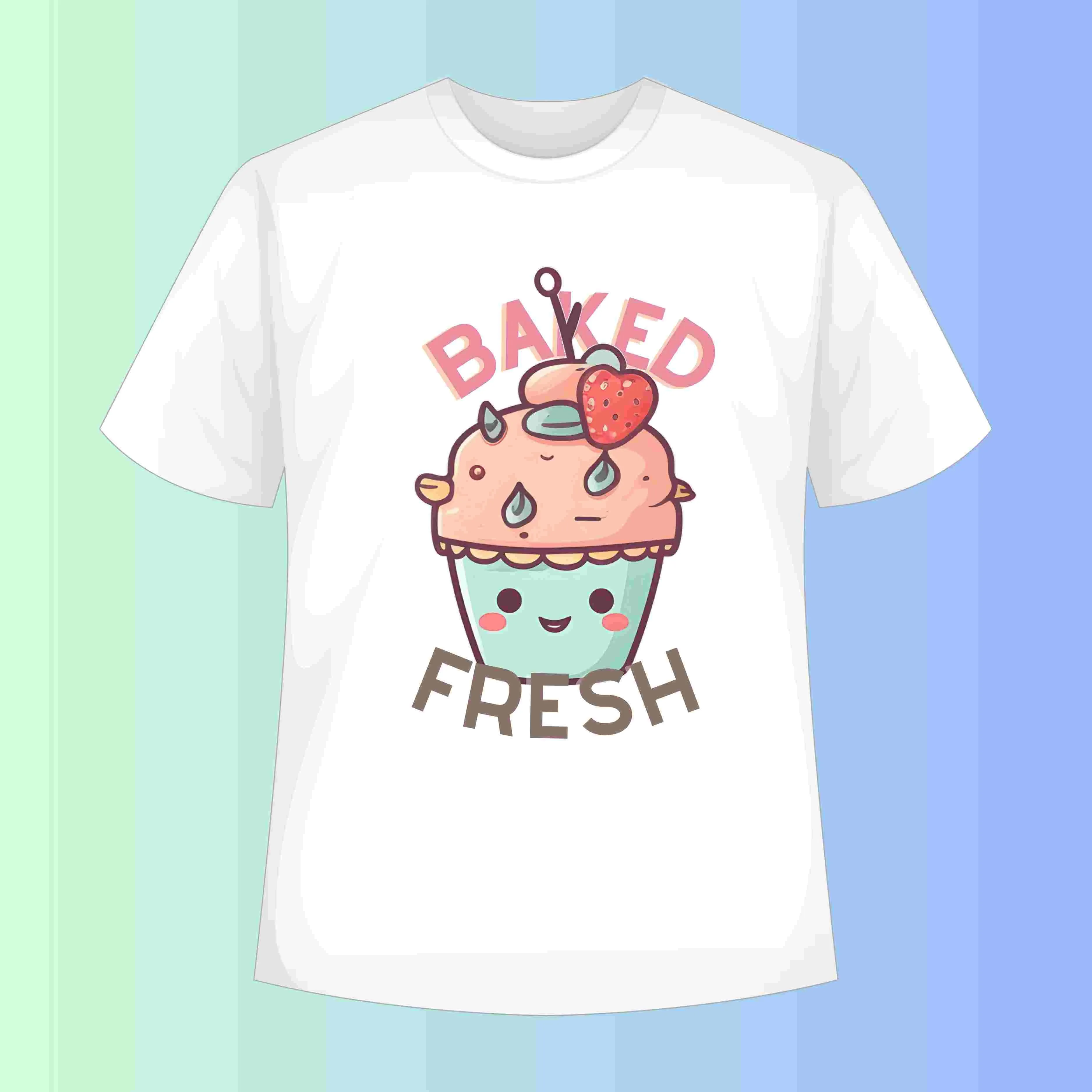 Cute Desserts Cartoon Characters - Digital Art SETCD002