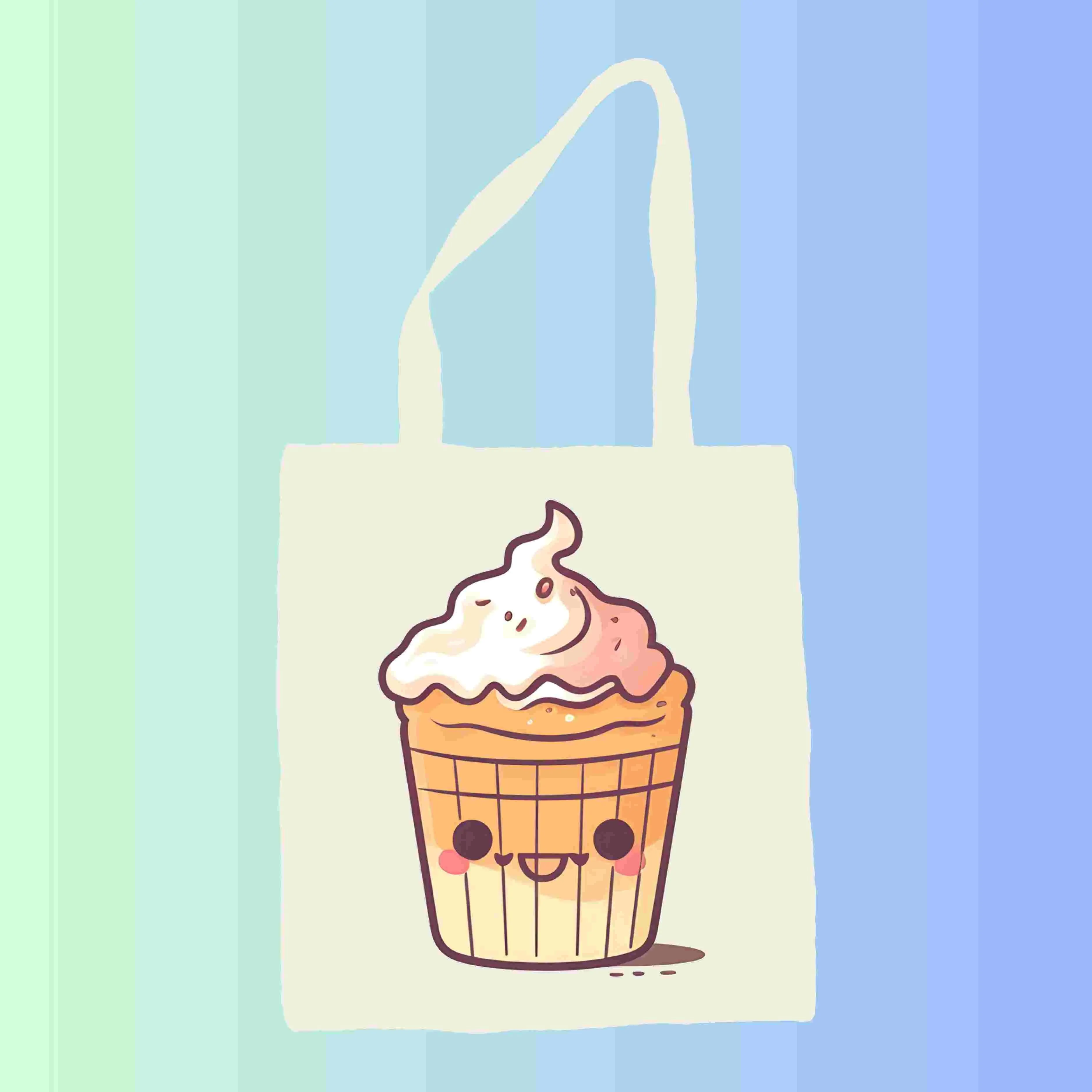 Cute Desserts Cartoon Characters - Digital Art SETCD002