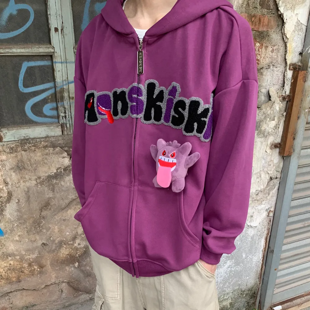 Cute Ghost Detachable Doll Hoodie