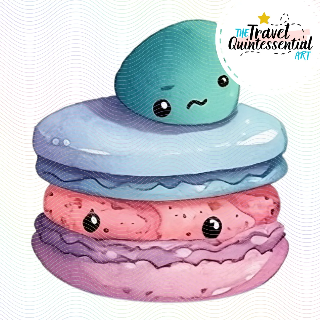 Cute Macarons Digital Art SETMA001