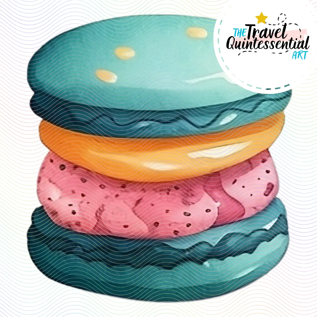 Cute Macarons Digital Art SETMA001
