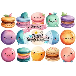 Cute Macarons Digital Art SETMA001