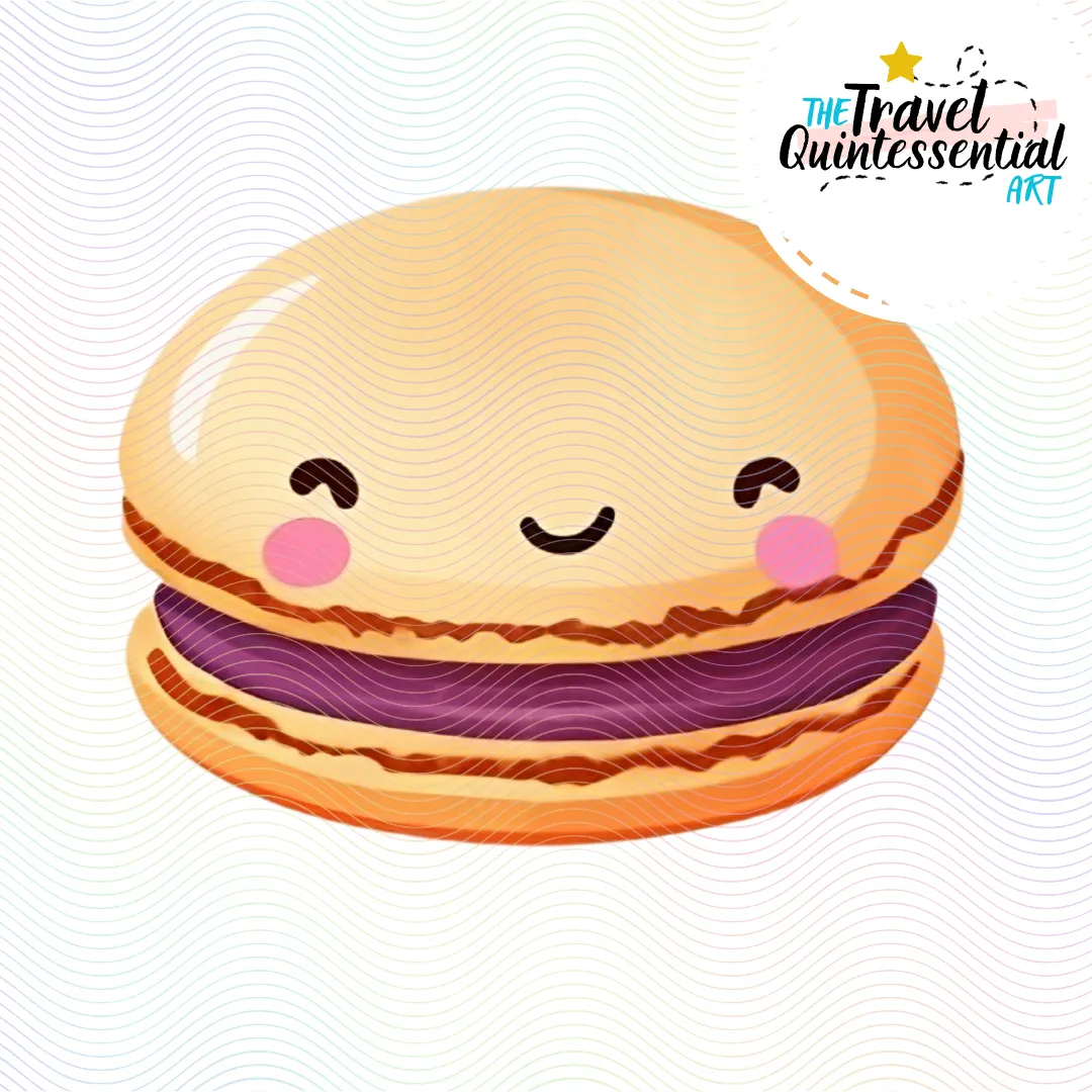 Cute Macarons Digital Art SETMA002