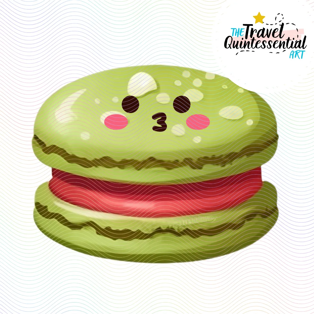 Cute Macarons Digital Art SETMA002