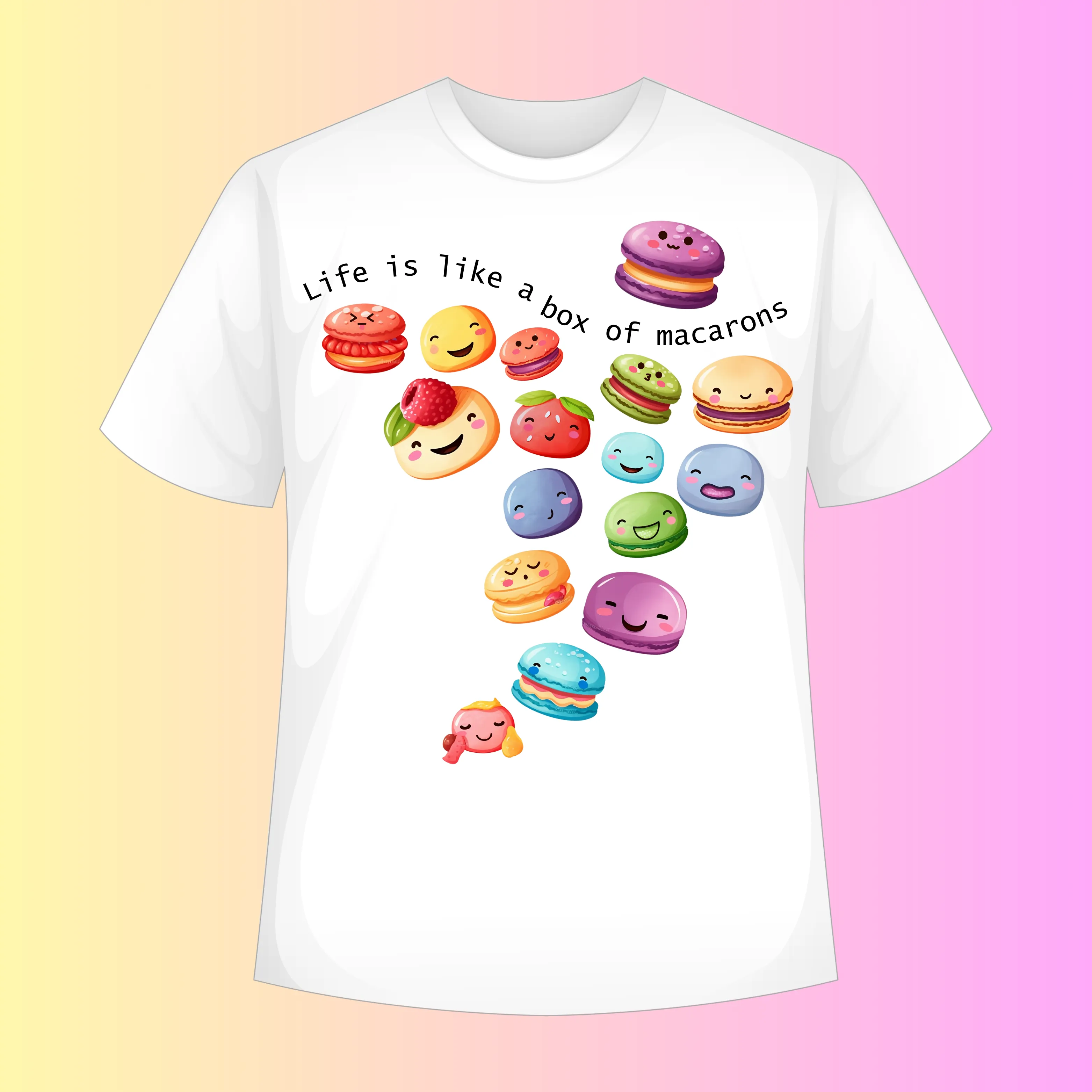 Cute Macarons Digital Art SETMA002