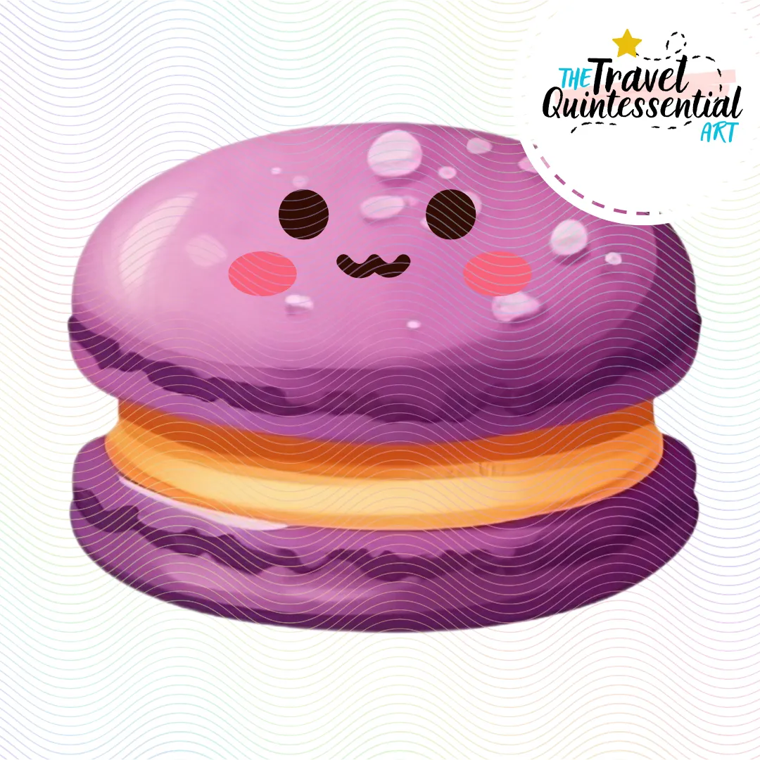 Cute Macarons Digital Art SETMA002