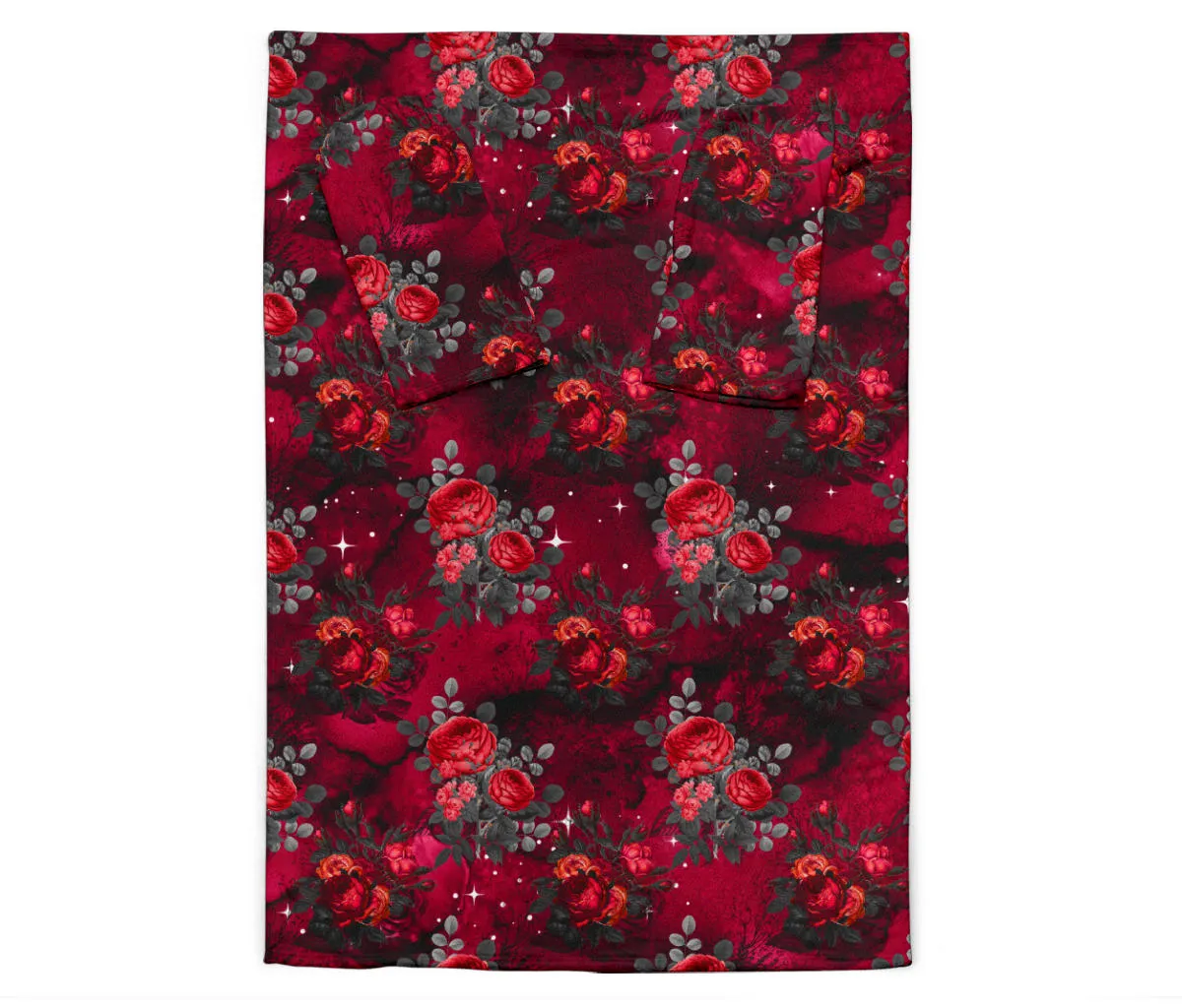 Dark Roses Adult Sleeve Blanket