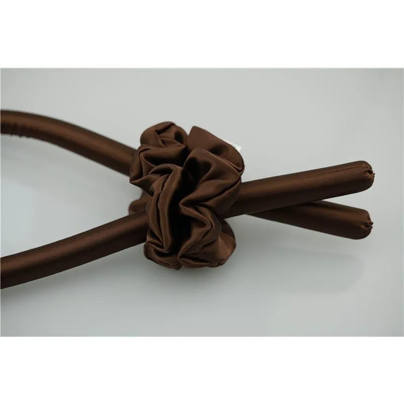Deep Coffee silk hair curler